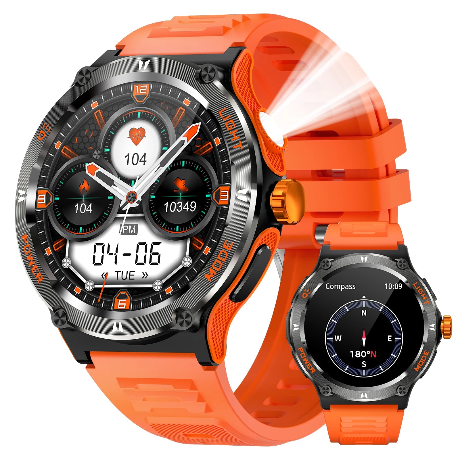 EIGIIS Smartwatch 3ATM Waterproof Heart Rate Sleep Analysis Bluetooth - Arthur's Wellness Emporium