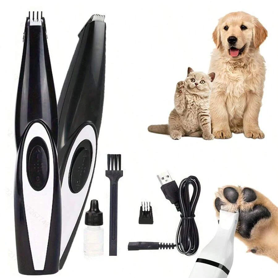 Dog Grooming Kit Hair Clipper Low Noise Rechargeable Pet Clippers - Arthur's Wellness Emporium