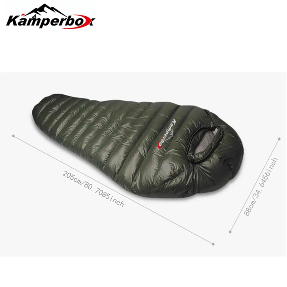 Outdoor Duck Down Sleeping Bag For Winter Camping Waterproof - Arthur's Wellness Emporium