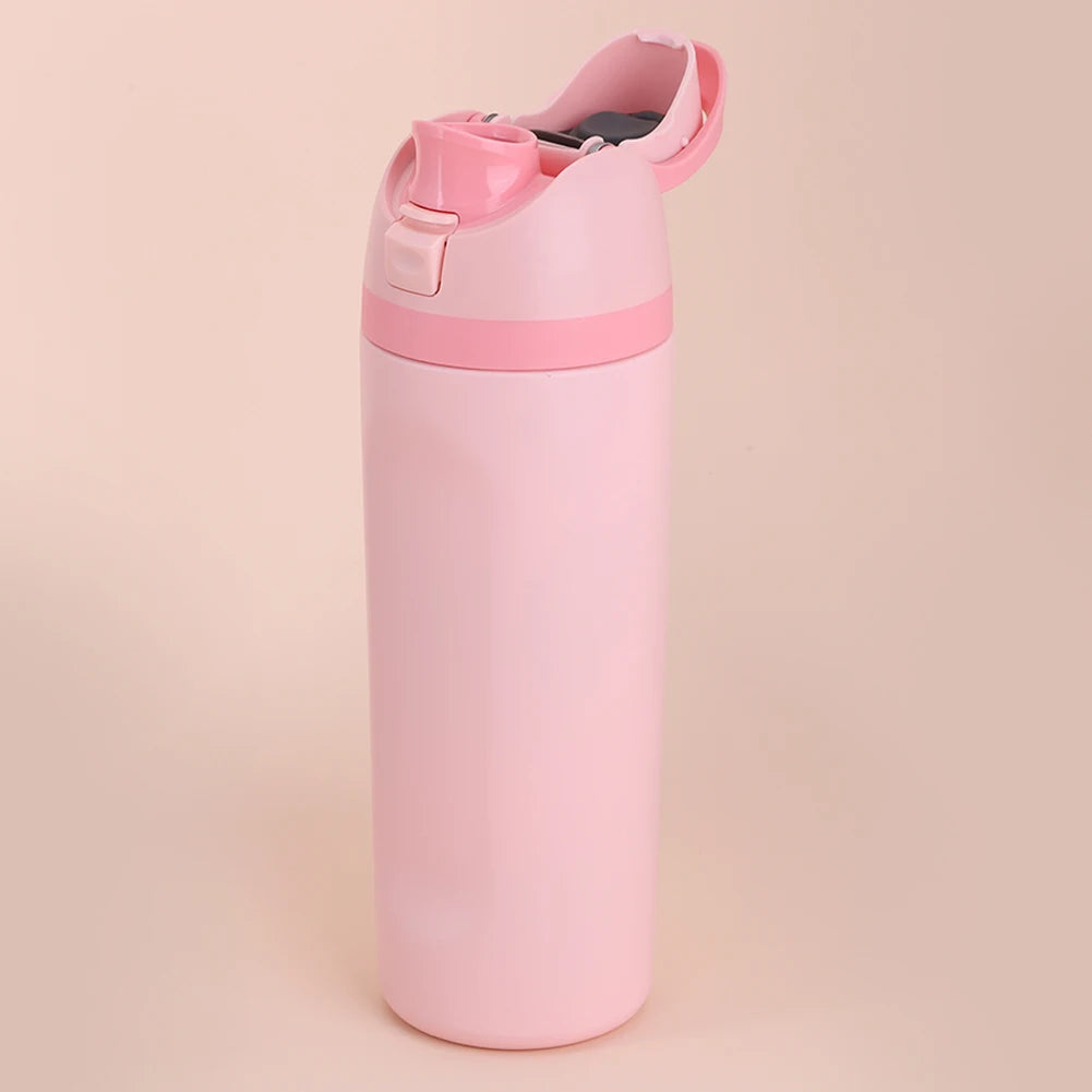 600ml Stainless Steel Insulated Sports Water Bottle with Handle