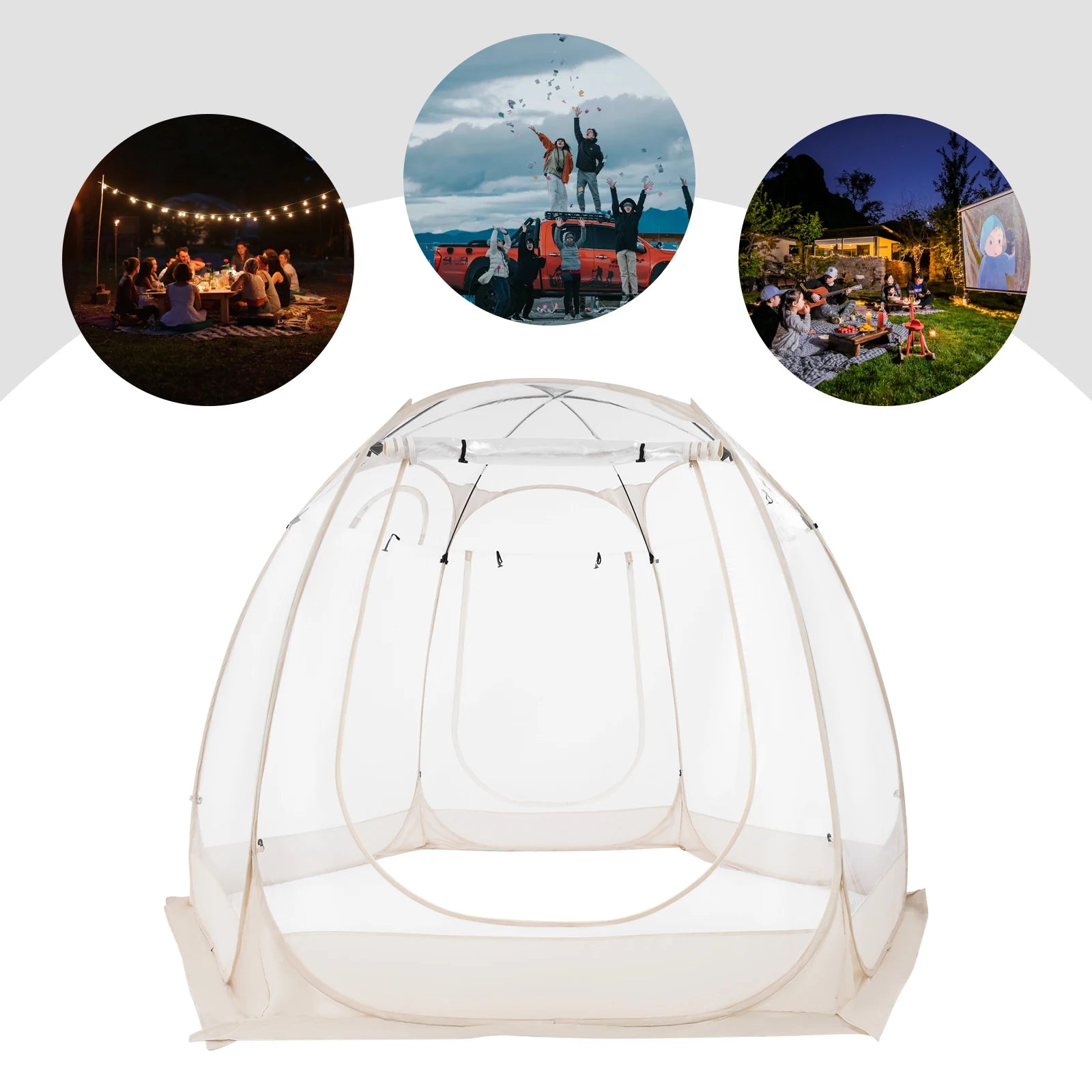 Clear Pop Up Bubble Tent For Outdoor Garden And Courtyard - Arthur's Wellness Emporium
