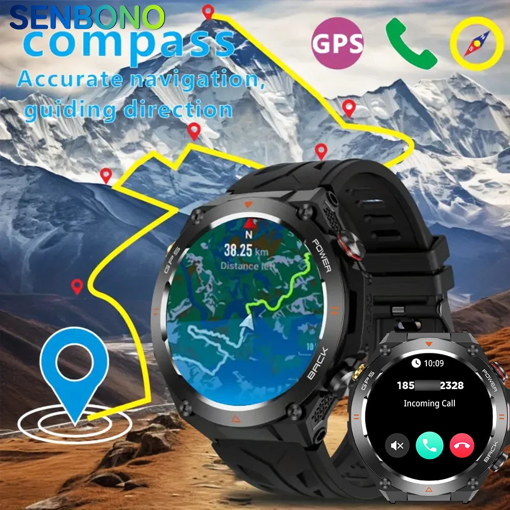 Senbono GPS Smartwatch Built In GPS Bluetooth Phone Calls - Arthur's Wellness Emporium