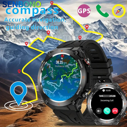 Senbono GPS Smartwatch Built In GPS Bluetooth Phone Calls - Arthur's Wellness Emporium