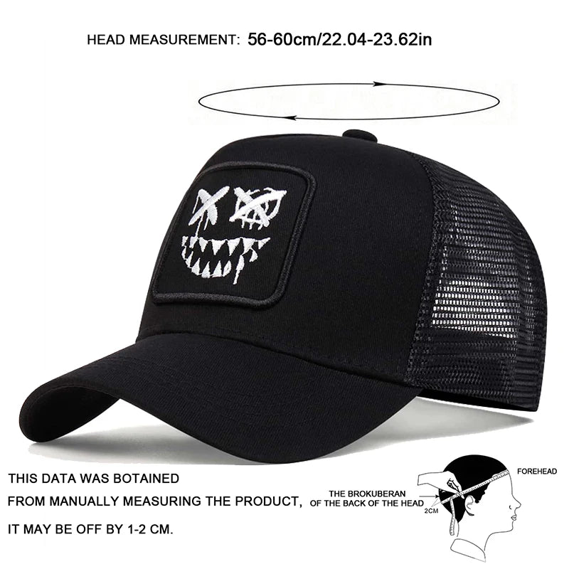 Unisex Embroidery Baseball Cap Adjustable Outdoor Hat