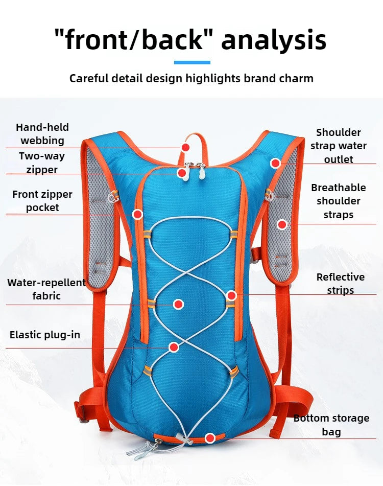 Hign-concerned Outdoor Hydration Backpack Nylon Reservoir - Arthur's Wellness Emporium