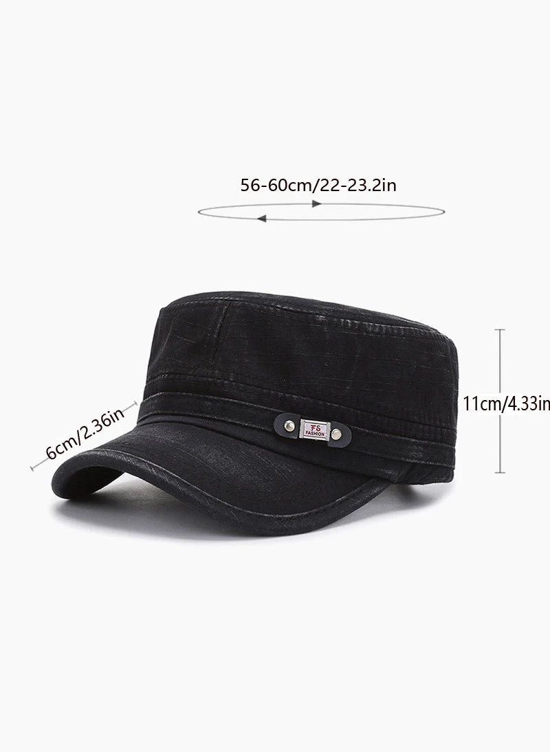 Autumn Cotton Flat Cap For Men Sun Protection Fashion - Arthur's Wellness Emporium