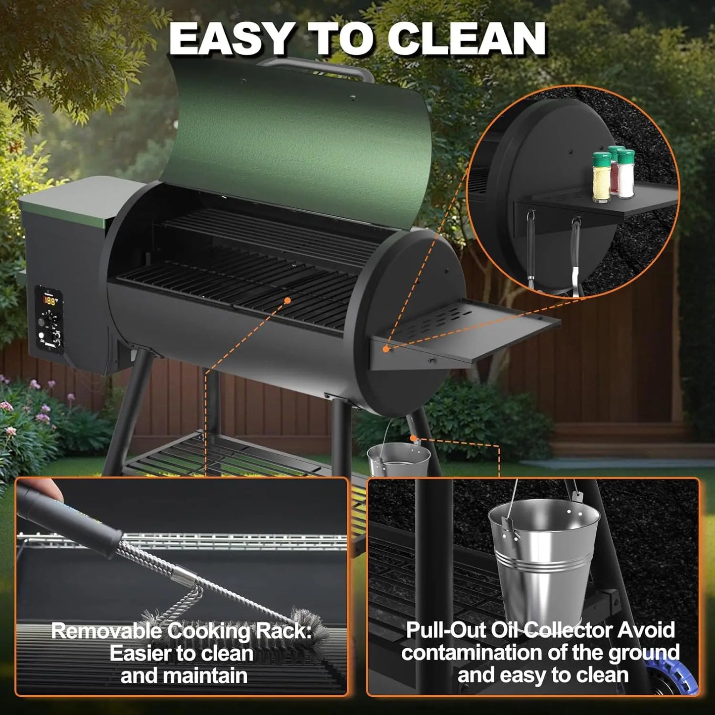 Electric Pellet Grill And Smoker With PID Controller - Arthur's Wellness Emporium