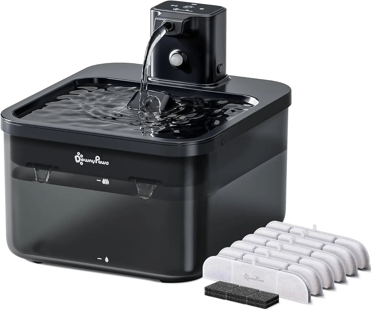 XIUWO Cat Water Fountain Cordless Wireless Pet Fountain - Arthur's Wellness Emporium