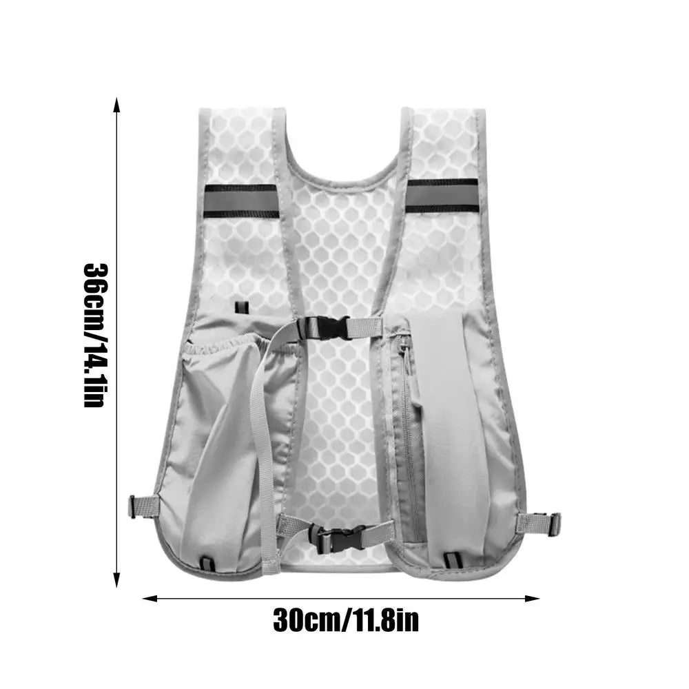 Lightweight Reflective Running Vest with Hydration Pack