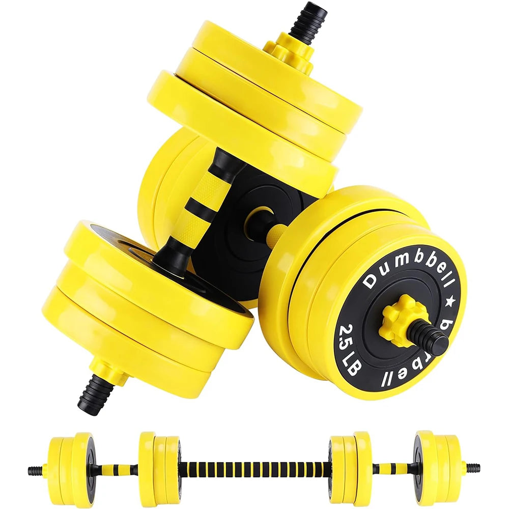 HiMISS 2 In 1 Adjustable Dumbbell Set For Home Gym - Arthur's Wellness Emporium