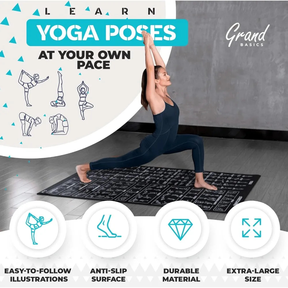 Oversized Non-Slip Yoga Mat for Ultimate Comfort and Space