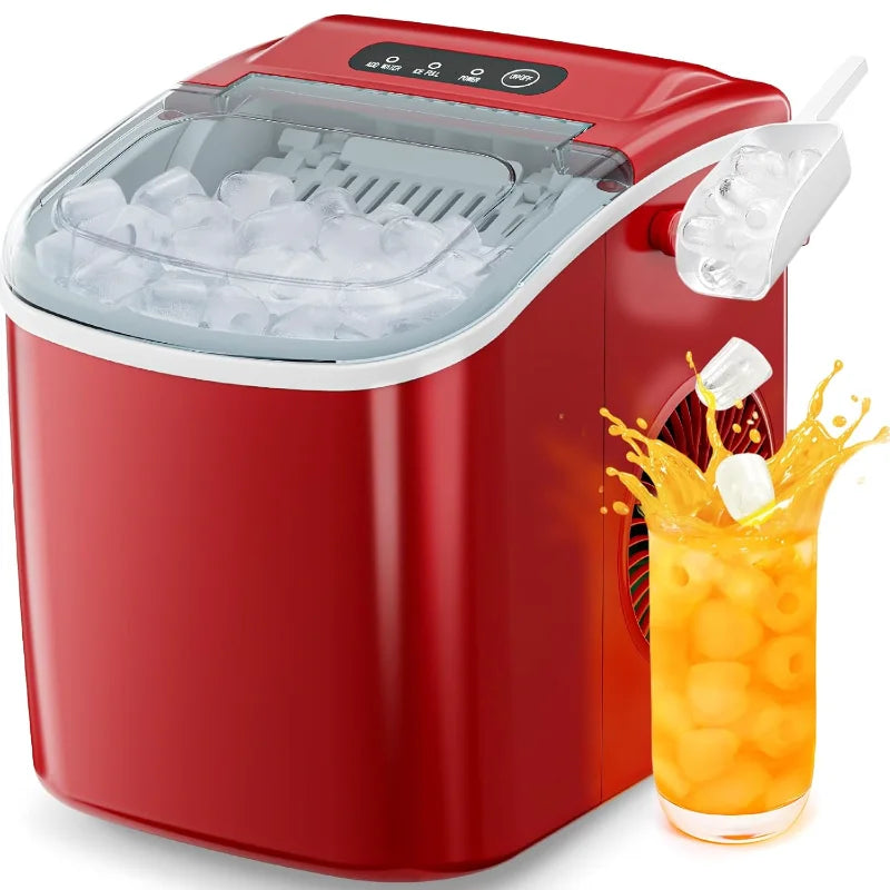 Portable Ice Maker Machine with Automatic Cleaning Feature - Arthur's Wellness Emporium