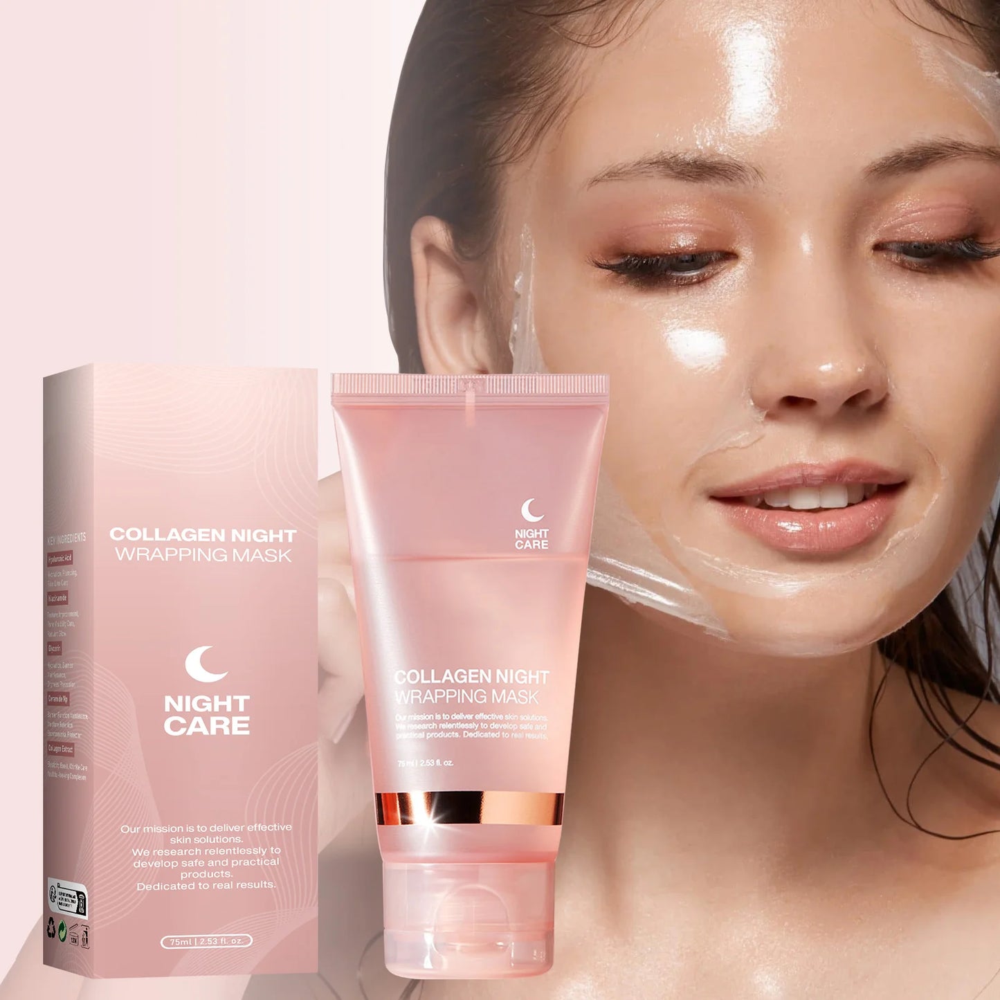 Feature Collagen Night Mask For Elasticity And Hydration