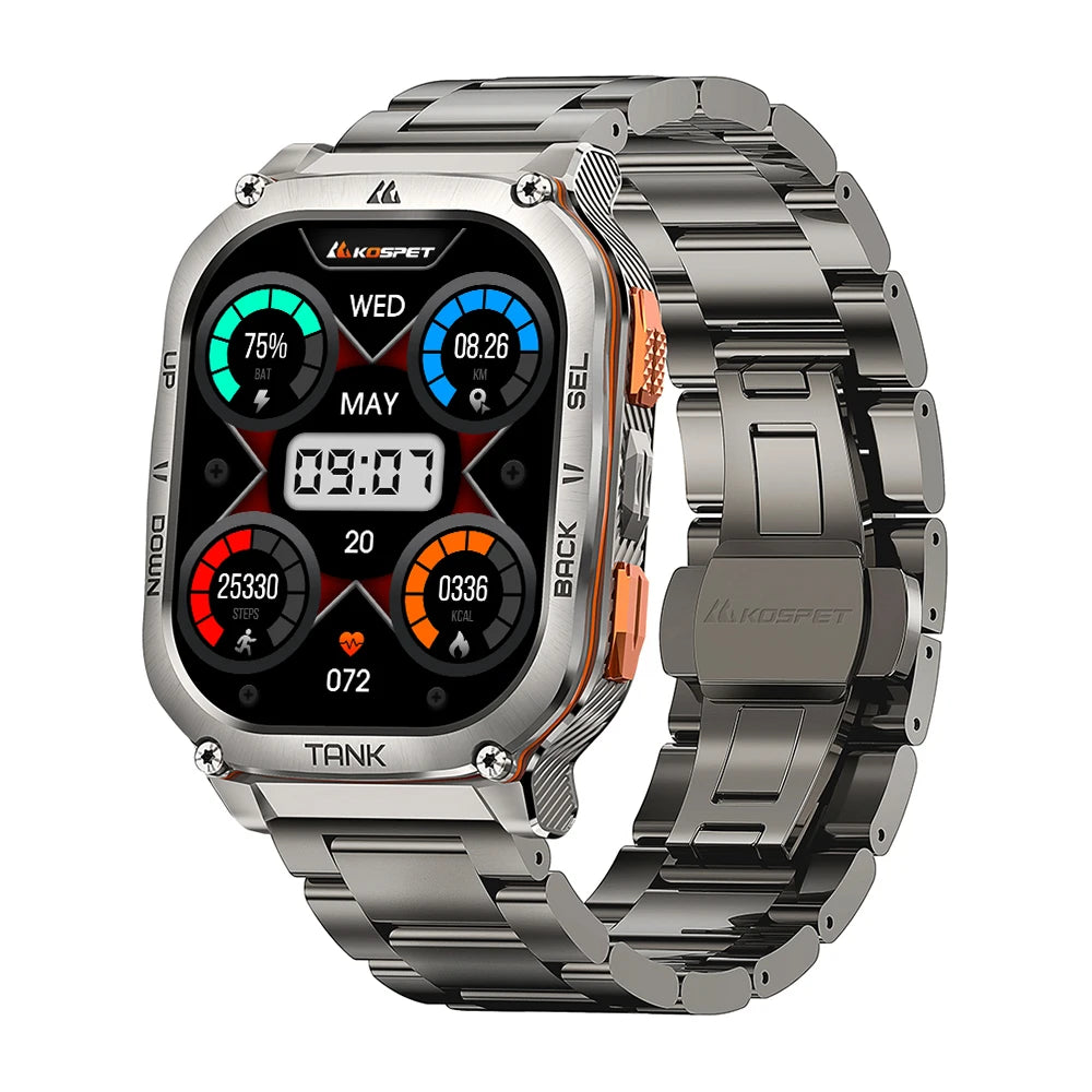 KOSPET Tank M3 Ultra GPS Smartwatch Men AMOLED AOD - Arthur's Wellness Emporium