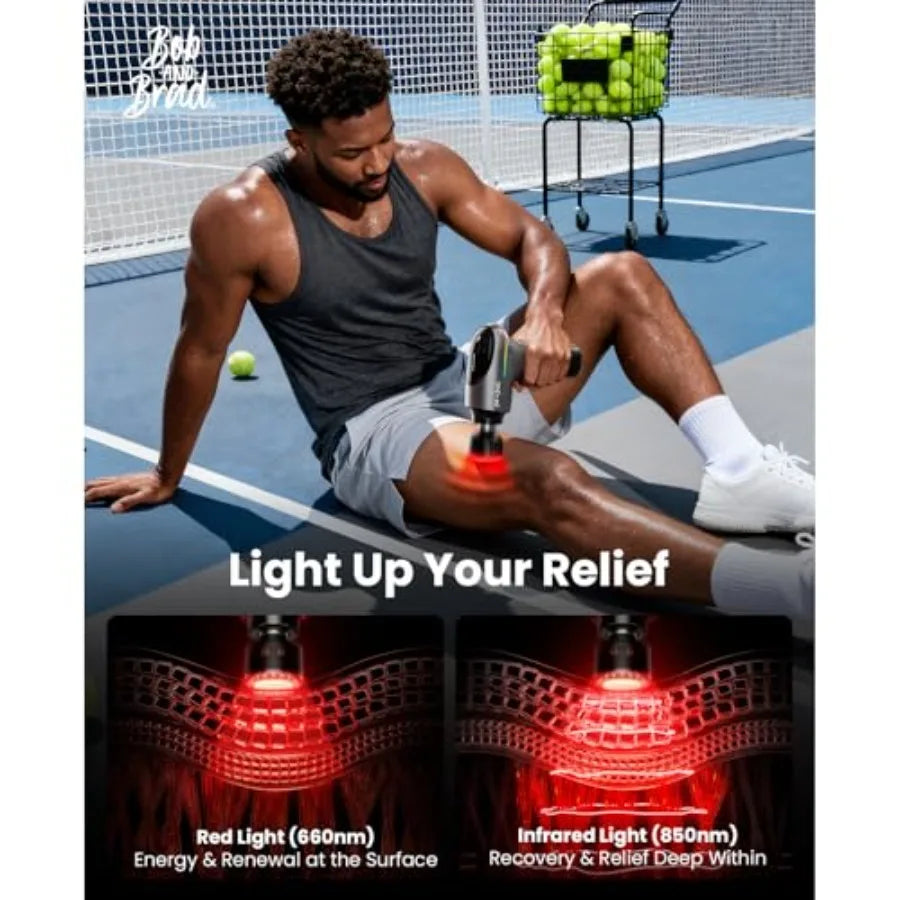 A2 Ultra Pro Percussion Massage Gun With Infrared Heat Head