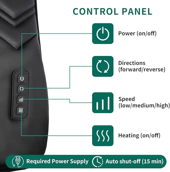 MASGREE Electric Shiatsu Neck And Shoulder Massager With Heat