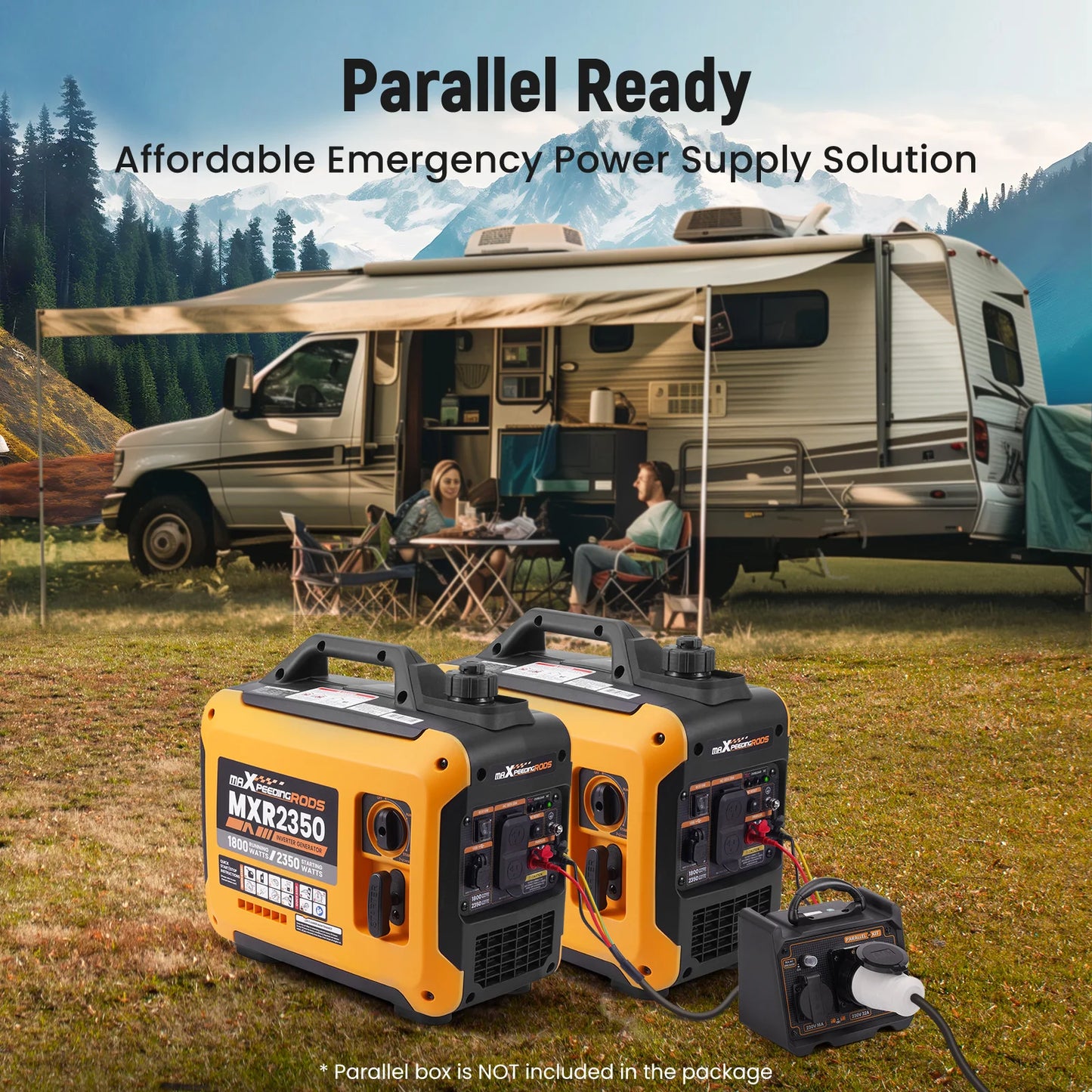 Maxpeedingrods 2350W Portable Gas Inverter Generator Parallel Ready For RV