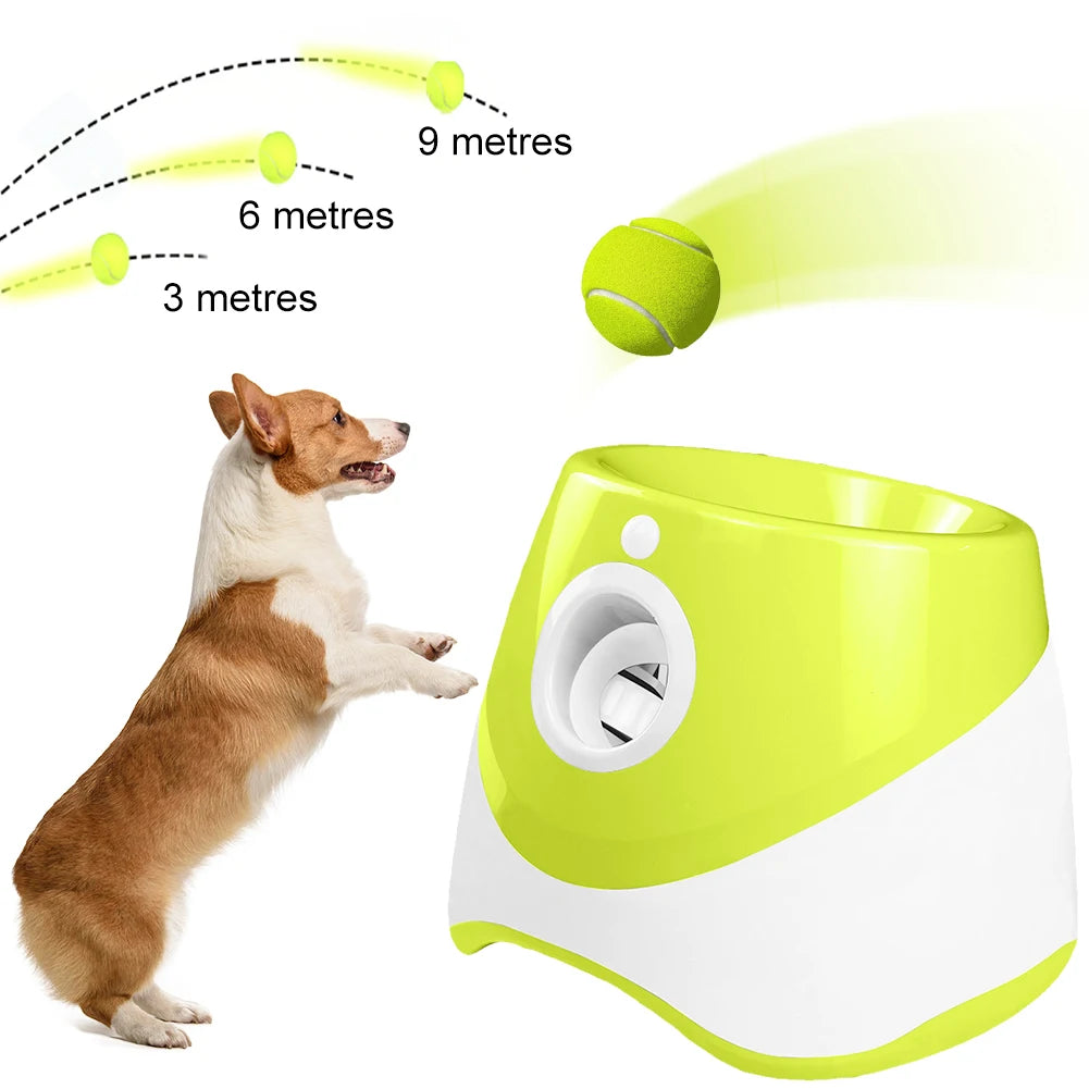Alloet Mini Tennis Ball Launcher For Dogs Interactive Toy