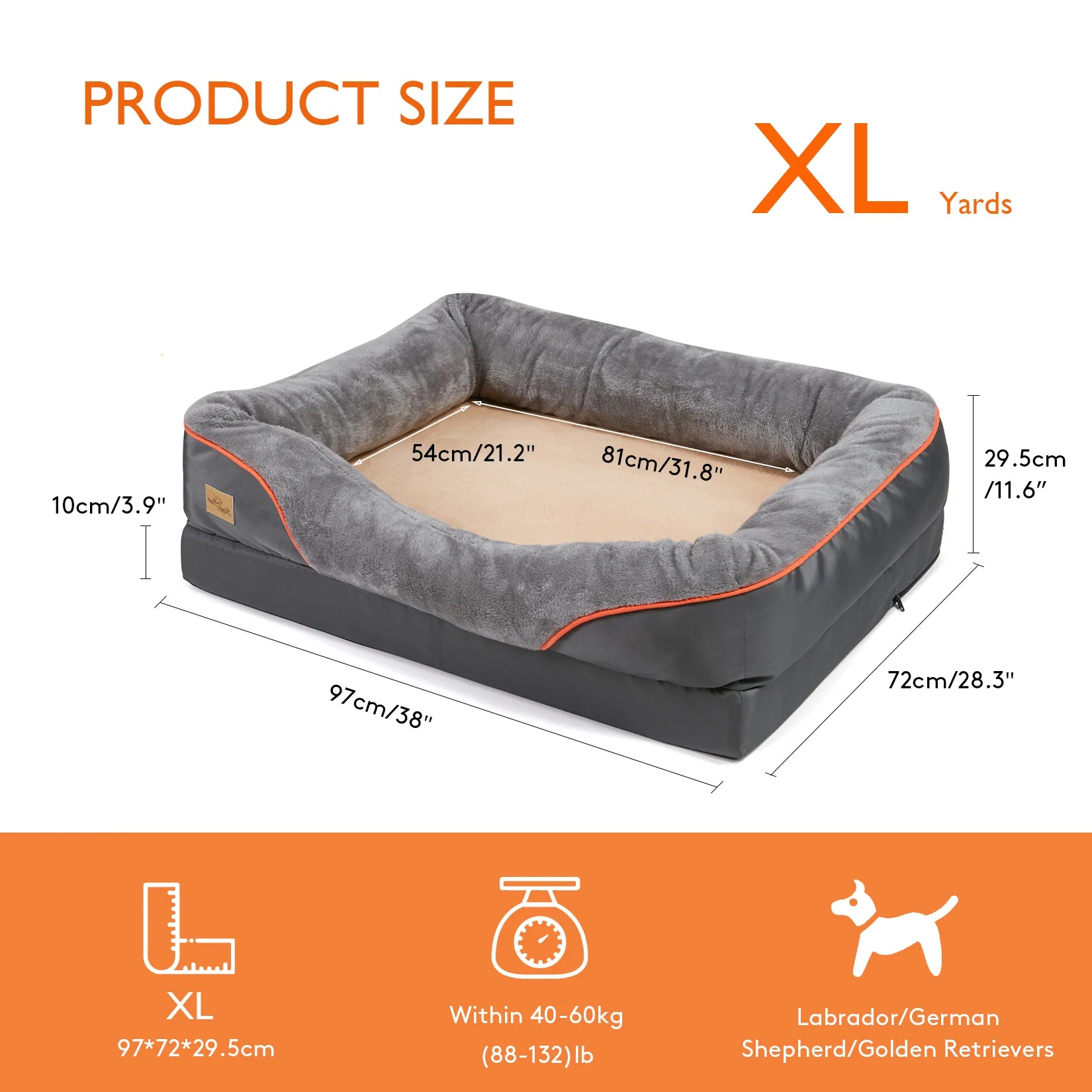 BINGOPAW Dog Bed Soft Anti Allergy Warm Fleece Washable Cover - Arthur's Wellness Emporium