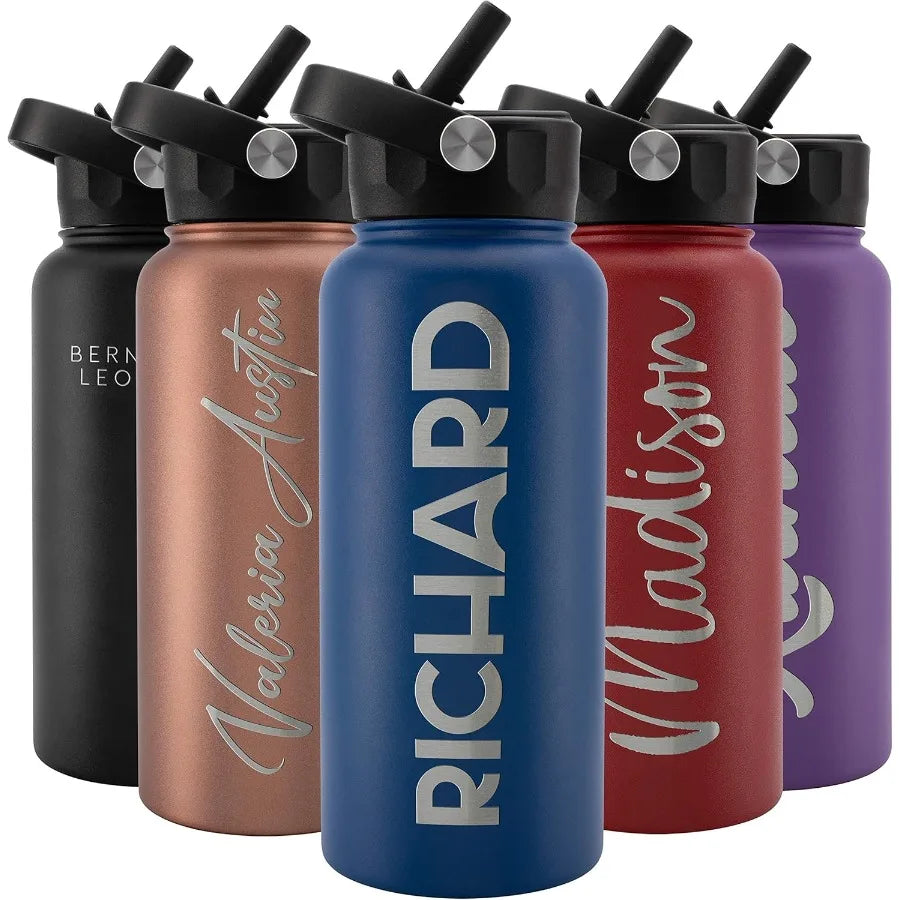 Personalized Water Bottle BPA Free Leak Proof Hydration - Arthur's Wellness Emporium