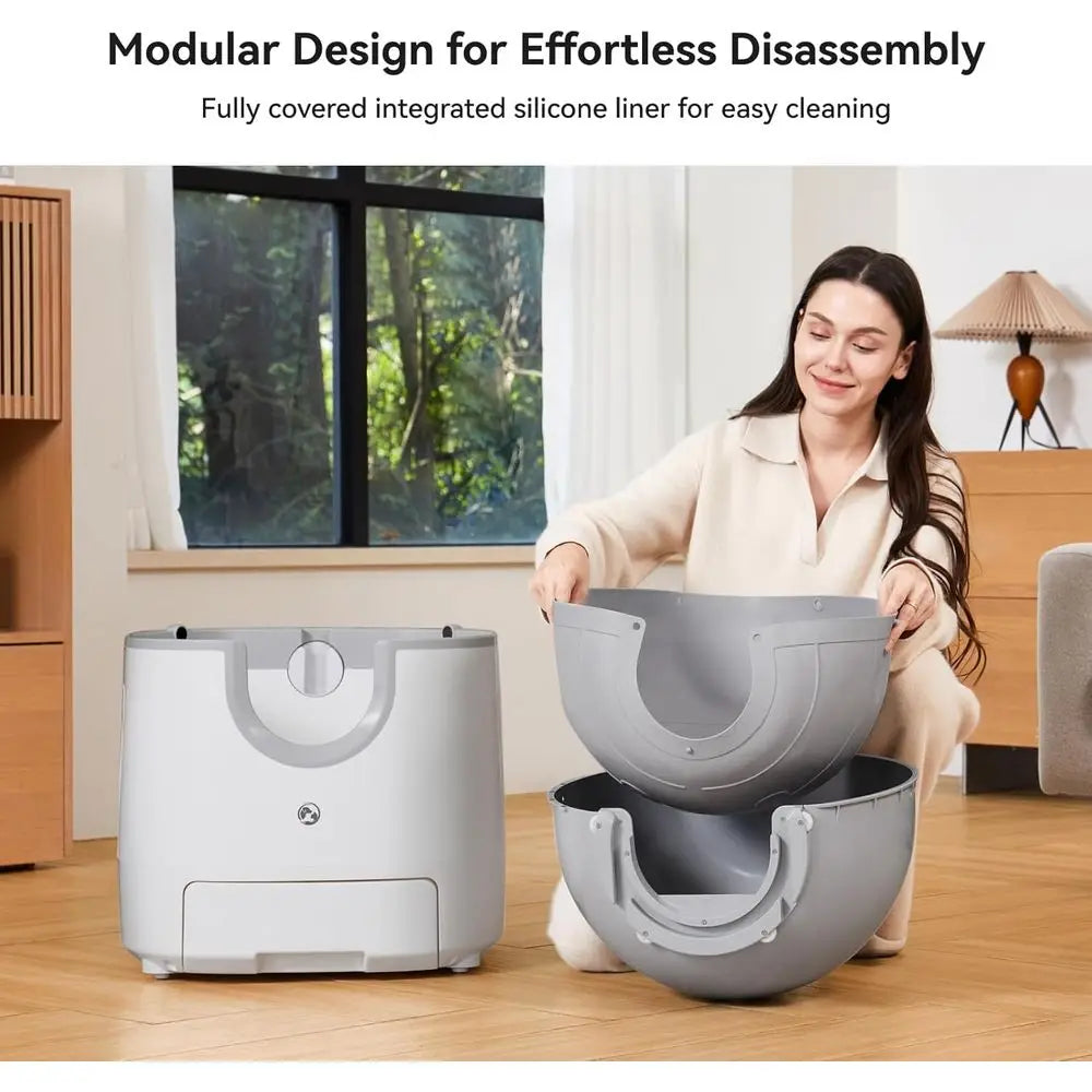 F8 Self Cleaning Cat Litter Box High Capacity Open Top - Arthur's Wellness Emporium
