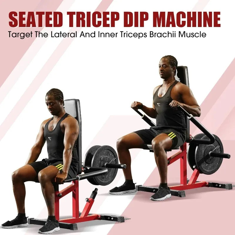 Seated Dip Machine for Tricep and Bicep Training 400LBS - Arthur's Wellness Emporium