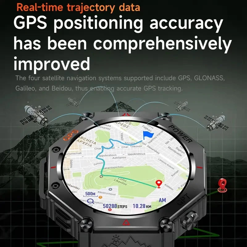 SENBONO GPS Smartwatch For Men Builtin GPS Fitness Tracker