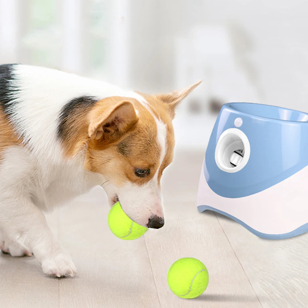 Alloet Mini Tennis Ball Launcher For Dogs Interactive Toy