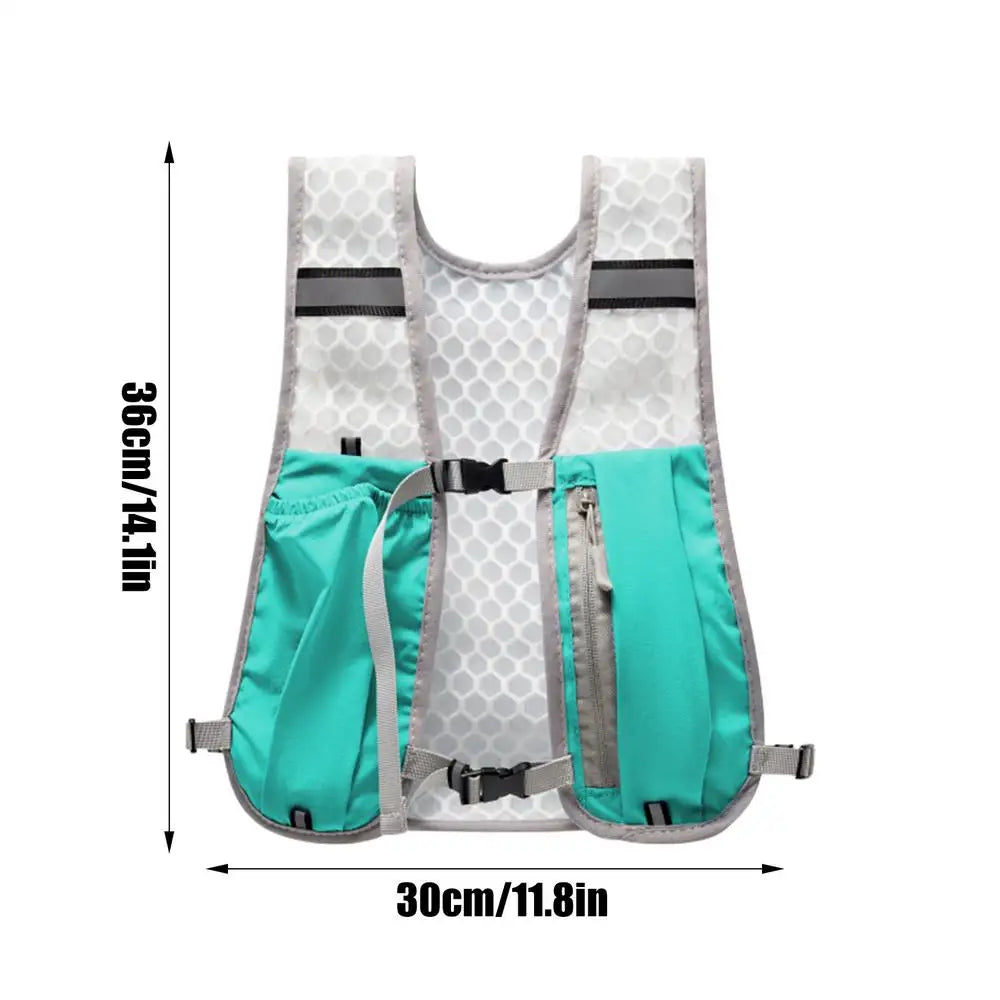 Lightweight Reflective Running Vest with Hydration Pack