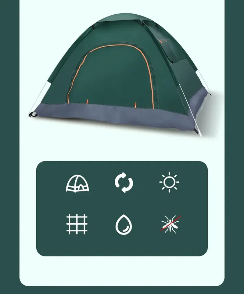 Outdoor Pop Up Tent Waterproof Automatic Camping Sun Shelter Lightweight - Arthur's Wellness Emporium