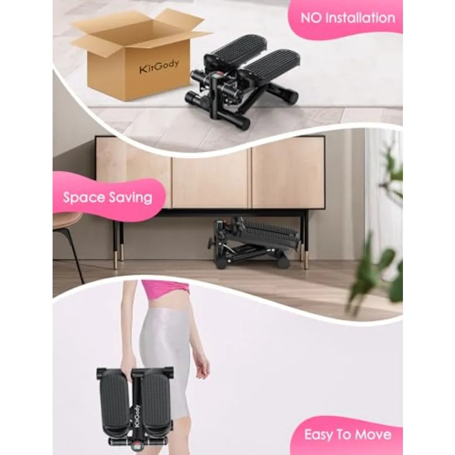YAO HUI HUANG Portable Mini Stepper With Resistance Bands - Arthur's Wellness Emporium