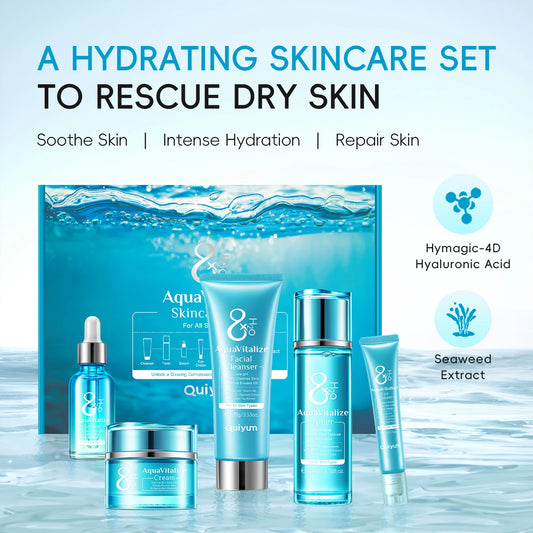 AquaVitalize Hydration Skincare 5pcs Deep Wrinkle Smoothing - Arthur's Wellness Emporium