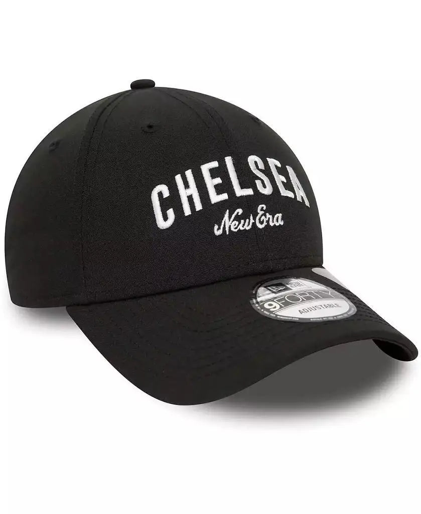 New Era 9FORTY Unisex Adjustable Cap Black Chelsea Logo - Arthur's Wellness Emporium