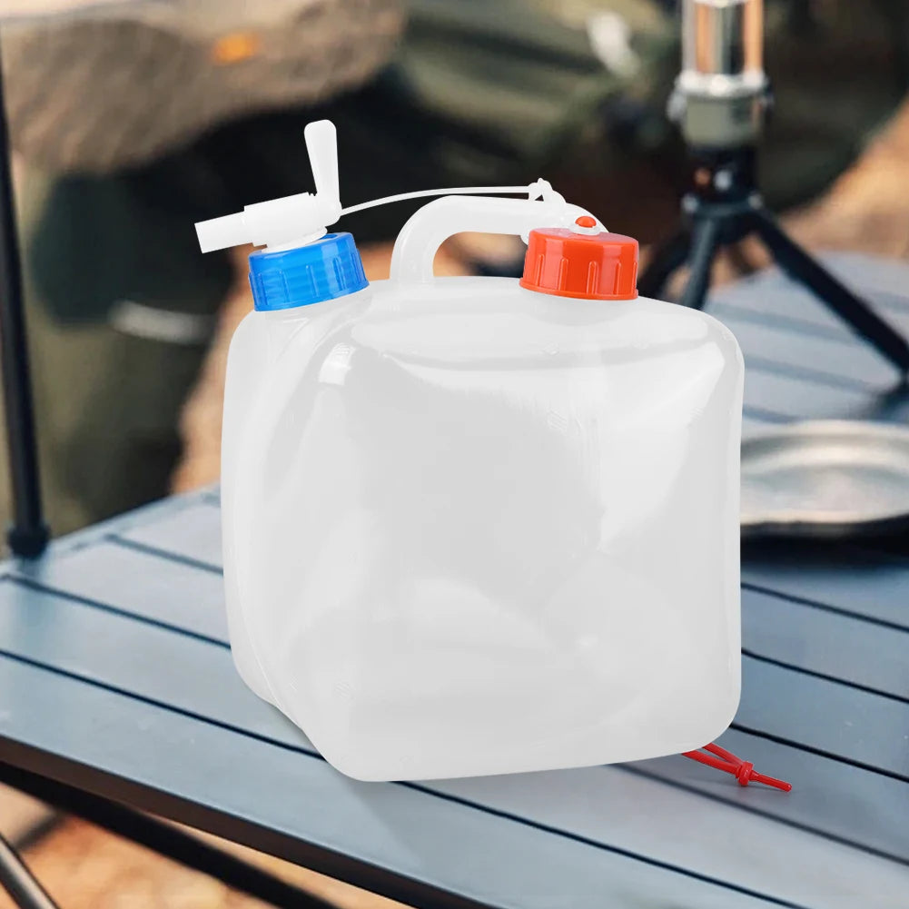 Foldable Water Container with Spigot for Emergency Use