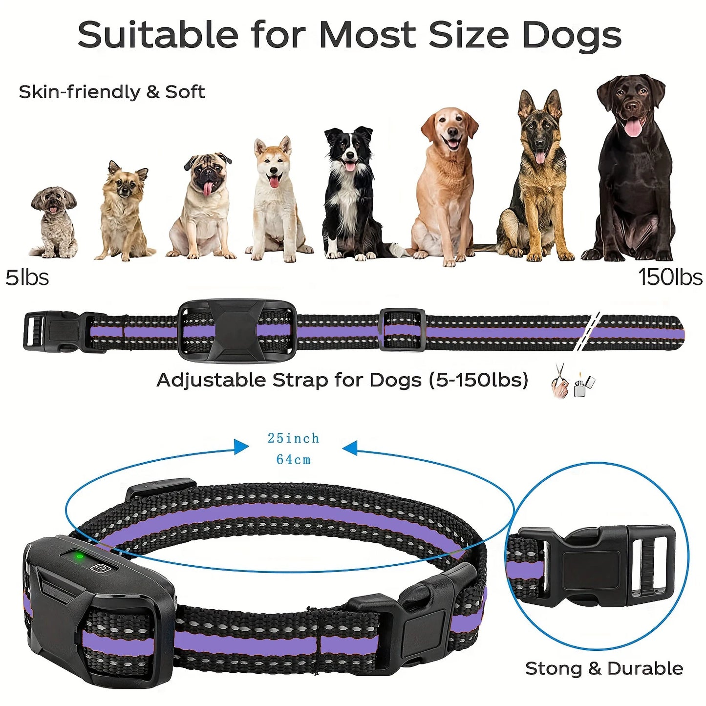 WXRPET 3300ft Electric Dog Training Collar With Remote Control Waterproof Beep