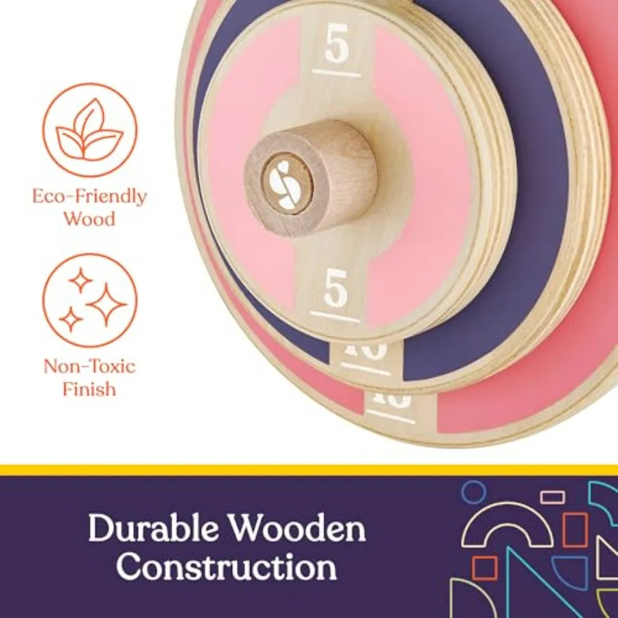 Kids Wooden Workout Weights Set For Home Gym Playtime - Arthur's Wellness Emporium