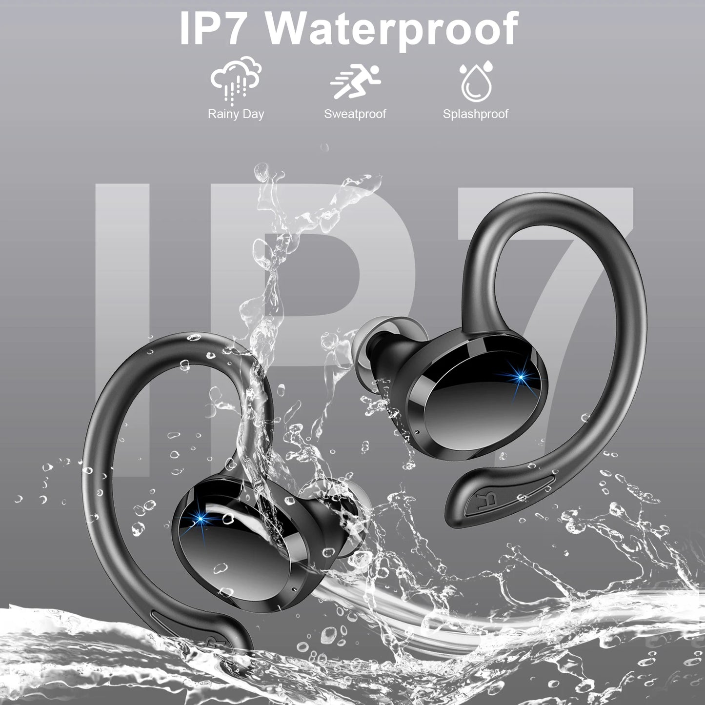 Drsaec Wireless Earbuds Bluetooth 5.3 ANC IP7 Waterproof 40H Playback