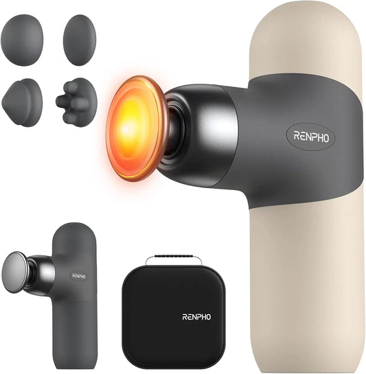 Mini Thermal Massage Gun With Heat Portable Percussion Massager Case