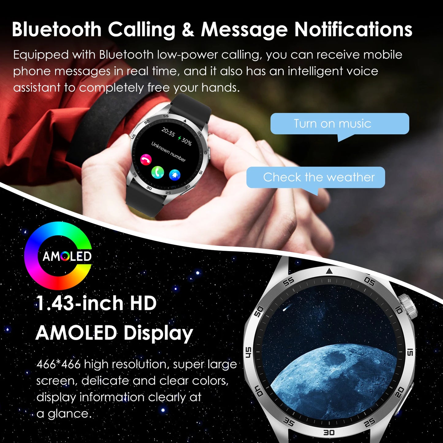 Marsyu Smart Watch ECG PPG Blood Pressure Lipid Uric Acid HD Bluetooth - Arthur's Wellness Emporium