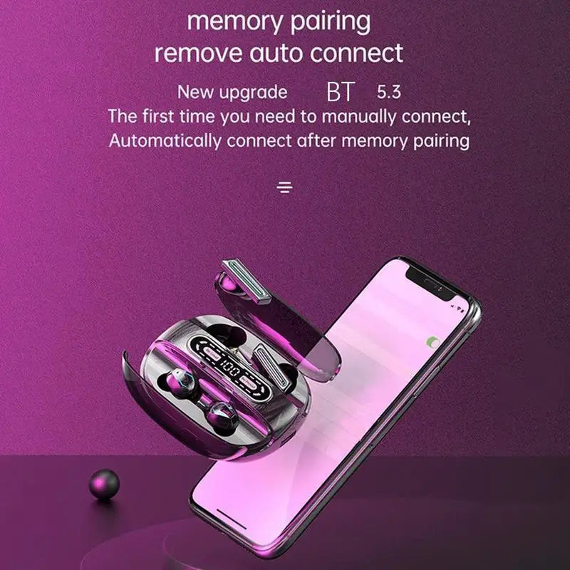 YCDCC Bluetooth Wireless Earphones Four Earbuds With Case