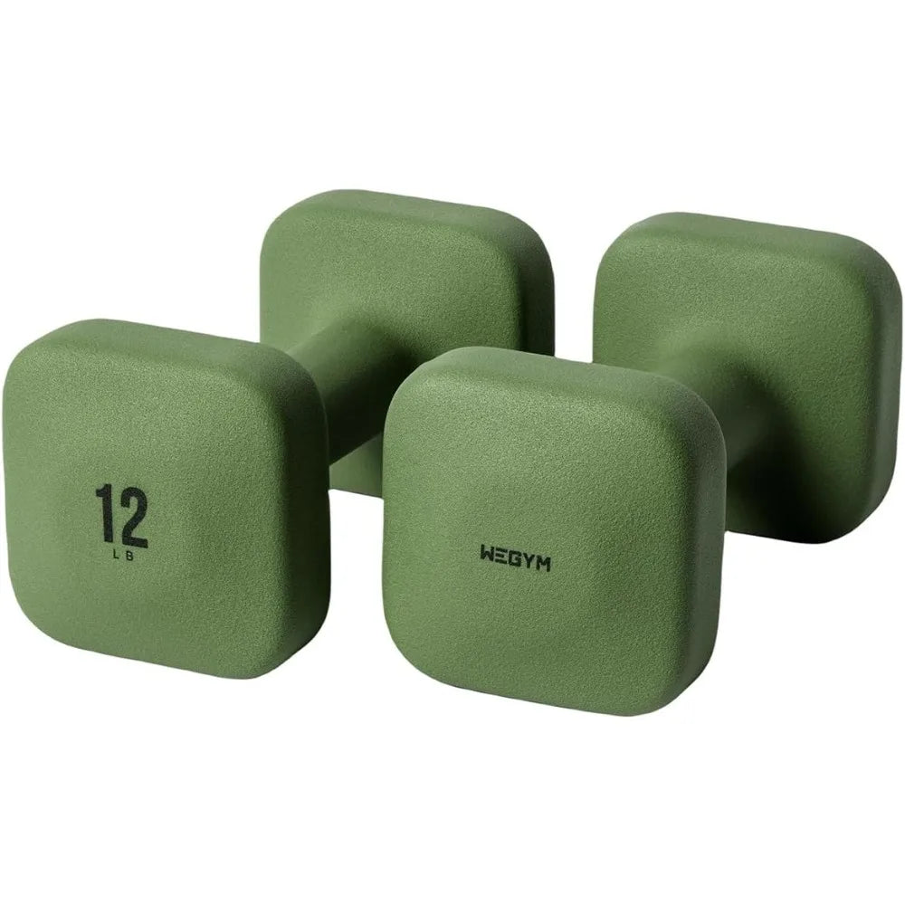 Square Dumbbells Anti Slip Thick Handles Secure Workouts - Arthur's Wellness Emporium
