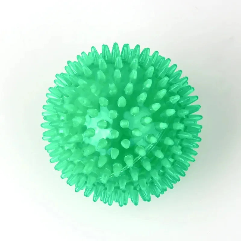 TPR Squeaky Dog Ball Toy Tooth Cleaning Chew For Training - Arthur's Wellness Emporium