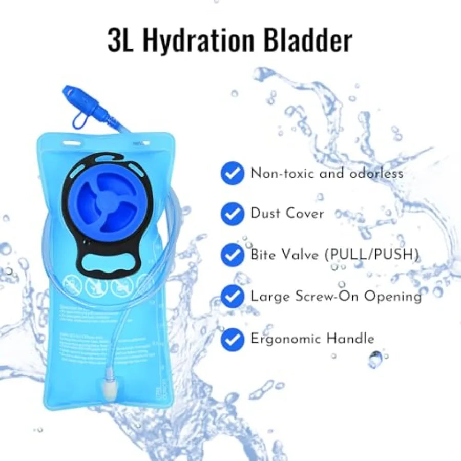 Multipurpose Hiking Backpack With Hydration Bladder And Insulated Compartment - Arthur's Wellness Emporium