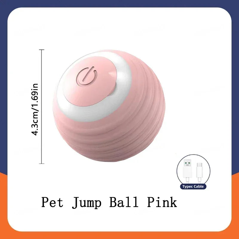 Smart Pet Toy Ball Electric Interactive Jumping Rolling Ball Rechargeable