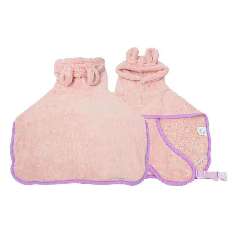 Dog Bathrobe Super Absorbent Microfiber Pet Towel Quick Dry - Arthur's Wellness Emporium