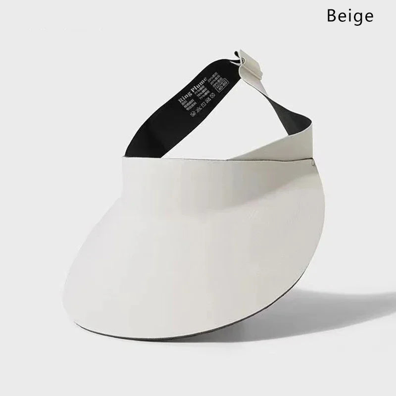 Summer Foldable Visor Hat Wide Brim Quick Dry Sun Shield - Arthur's Wellness Emporium