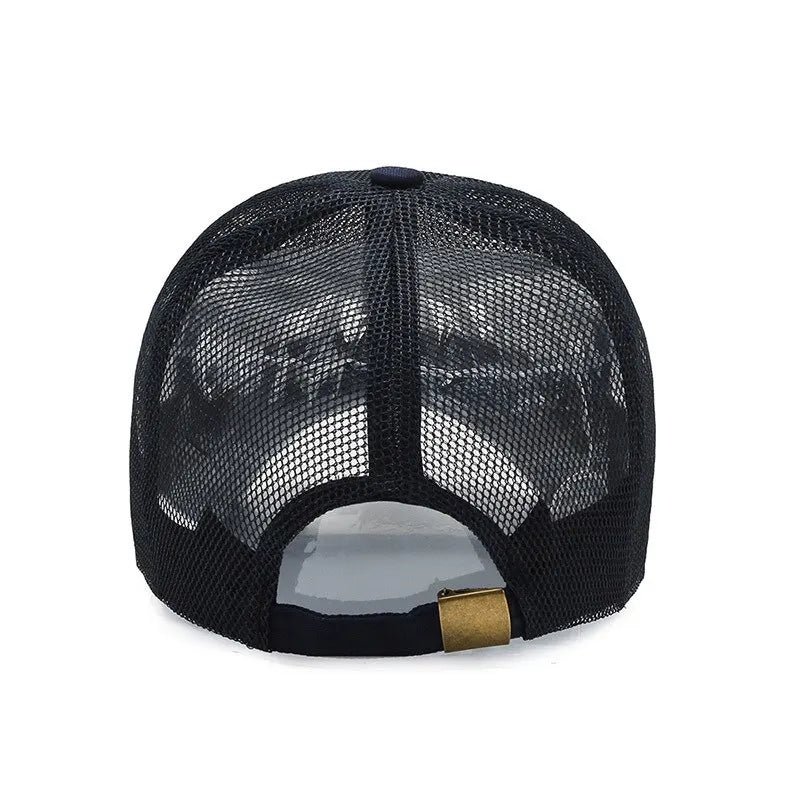 Breathable Openwork Mesh Baseball Cap for Outdoor Sun Protection