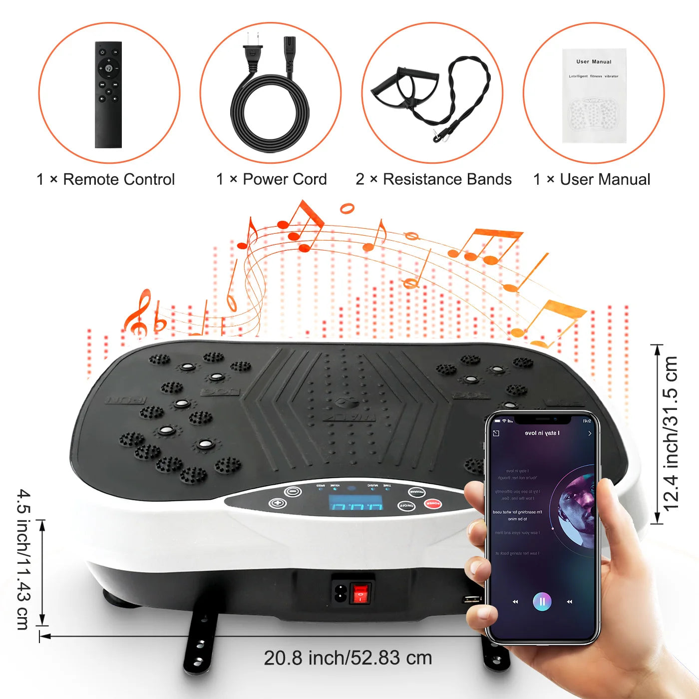 Vibration Plate Exercise Machine Portable Fat Burning Full Body Workout - Arthur's Wellness Emporium