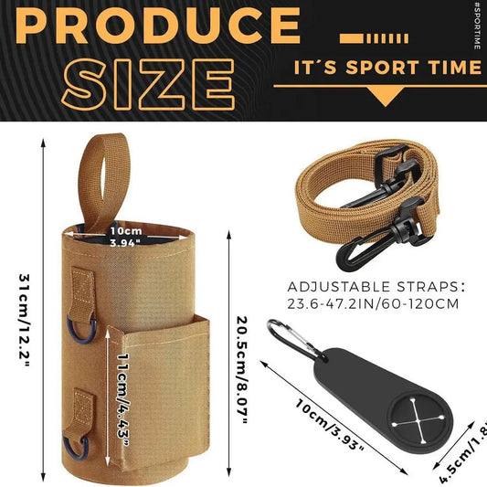 Magnetic Gym Water Bottle Holder With Anti-Slip Design