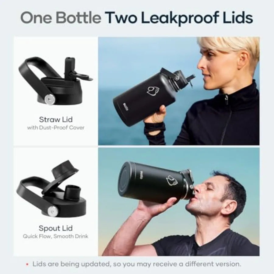 Vacuum Insulated Stainless Steel Water Bottle Double Wall Flask - Arthur's Wellness Emporium